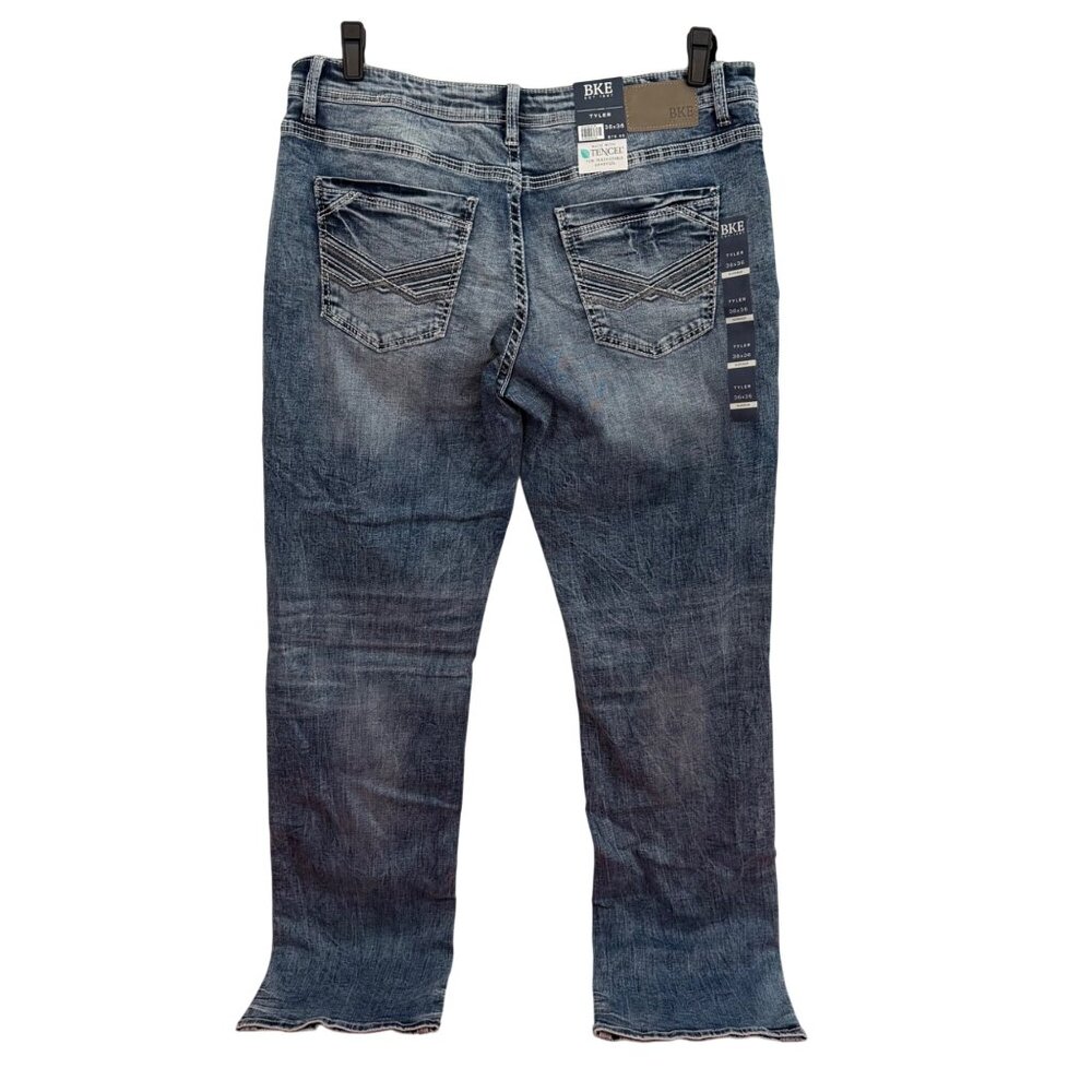 BKE Tyler Jeans  - Men's 36x36 - Relaxed Fit Stretch - Grise Color - NWT - Picture 2 of 14